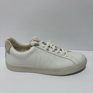 Veja Women’s Esplar Low White Leather Sneakers, Size 7 M